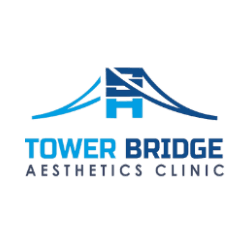 Logo of Tower Bridge Aesthetics Clinic featuring a stylized bridge design.