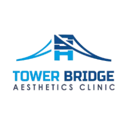 Logo of Tower Bridge Aesthetics Clinic featuring a stylized bridge design.